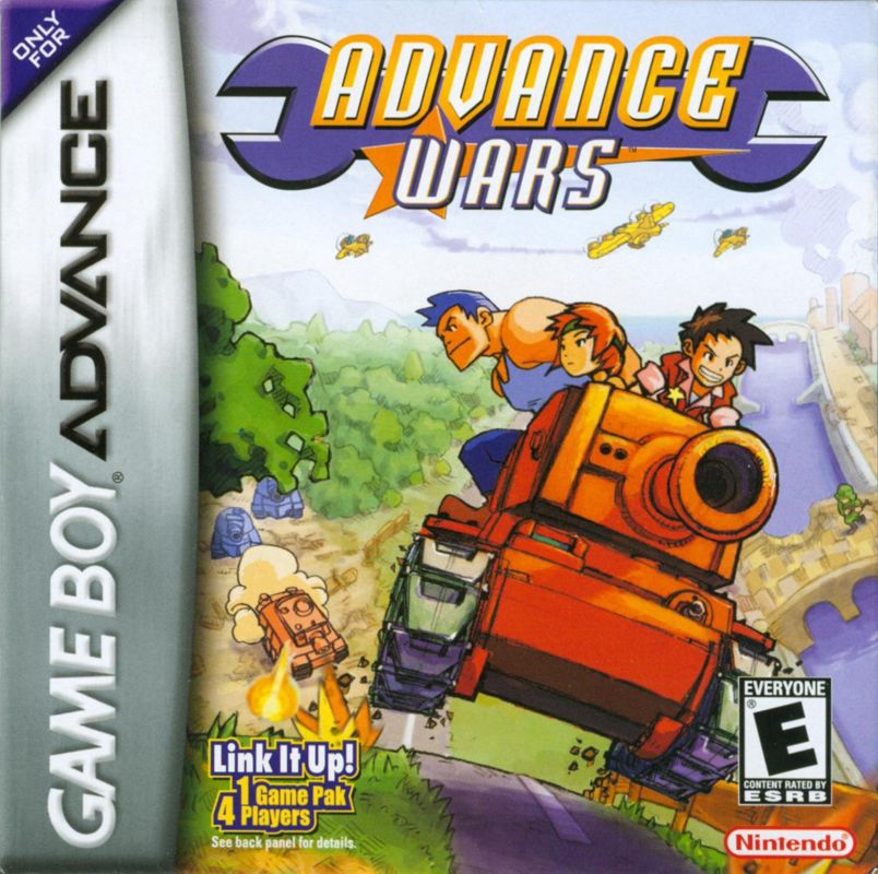 Advance Wars box art for GameBoy Advance